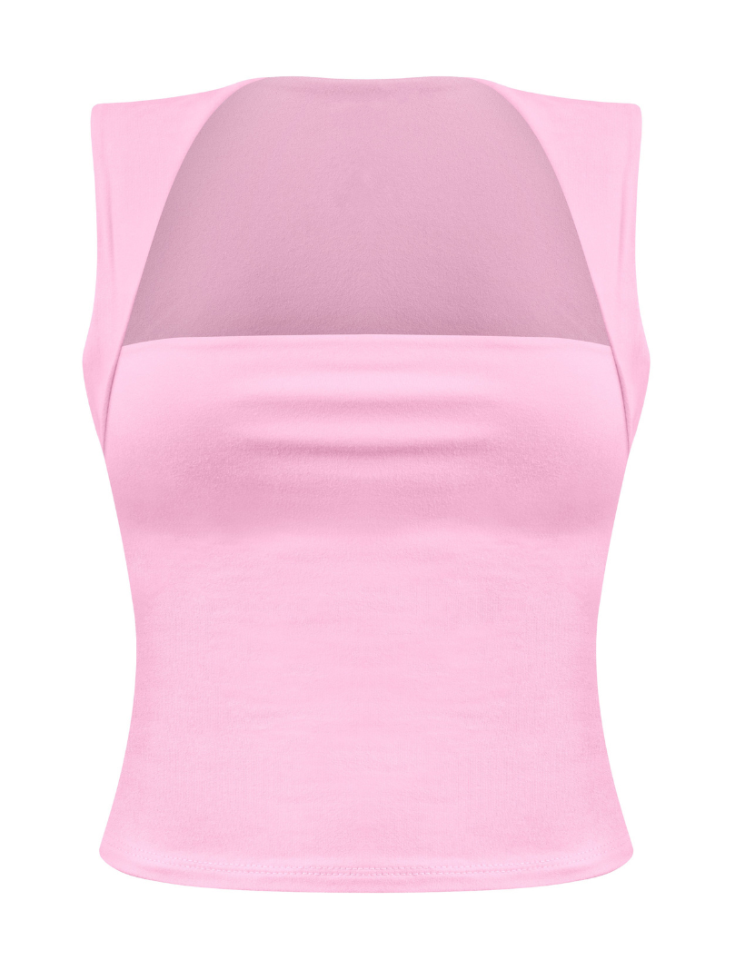 Bianca Crop Top (Pink)