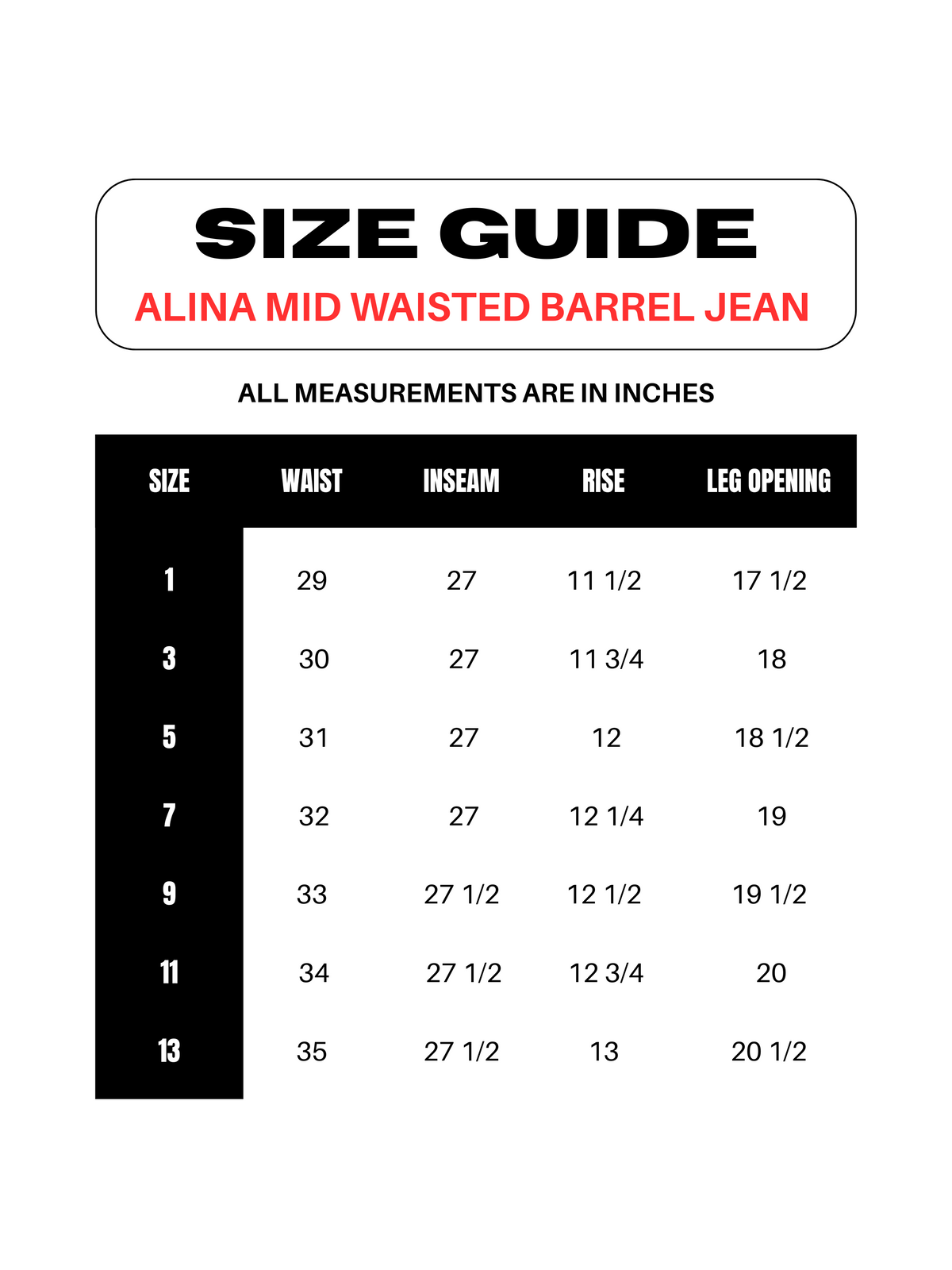 Alina Mid Waisted Barrel Jeans (Black)