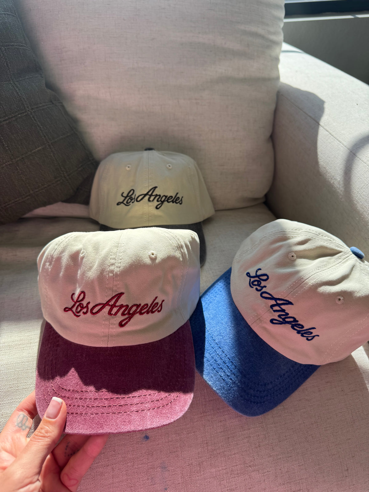 Los Angeles Hat (Burgundy)