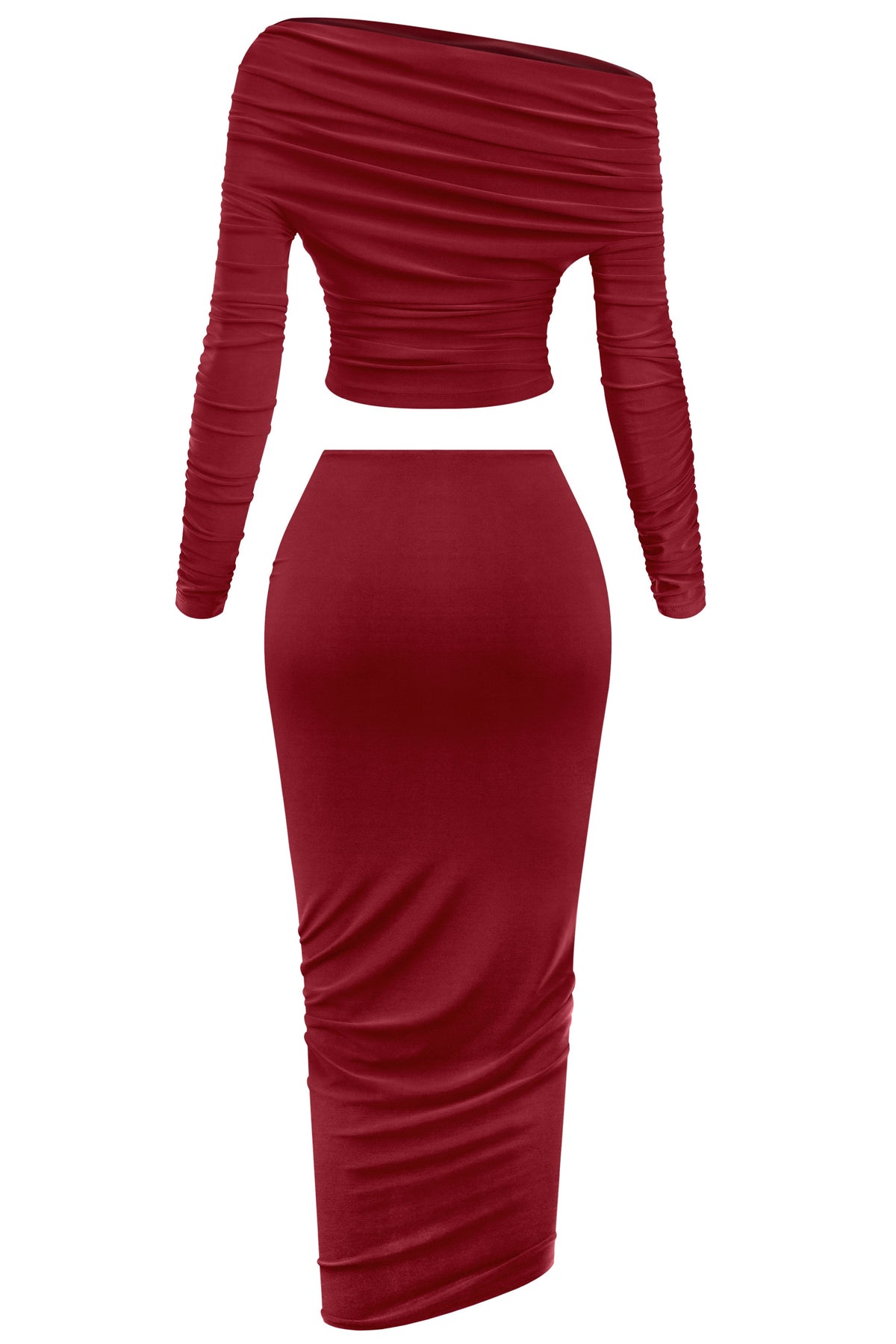 Priscilla 2 Piece (Burgundy)