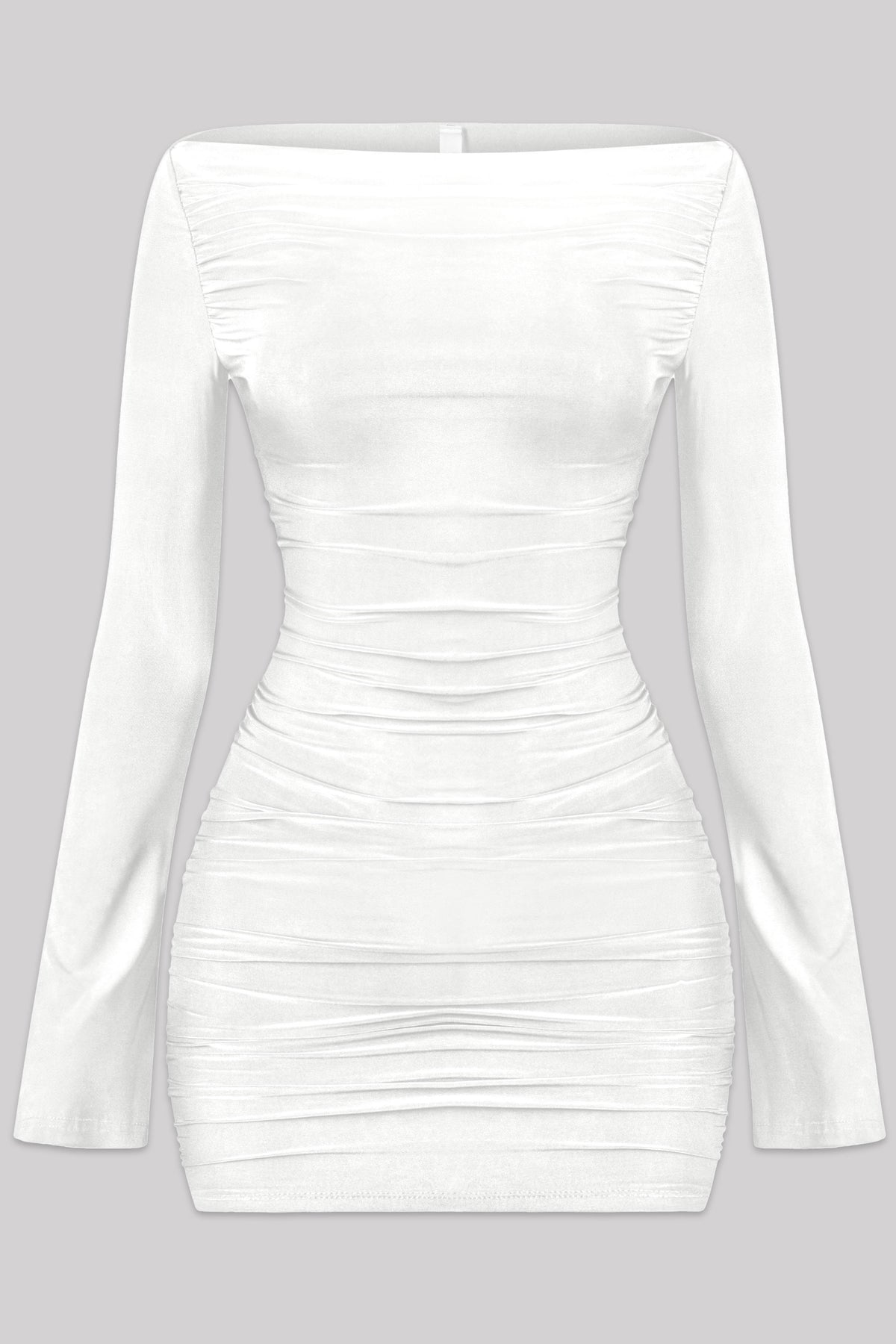 Nancy Long Sleeve Dress (Ivory)