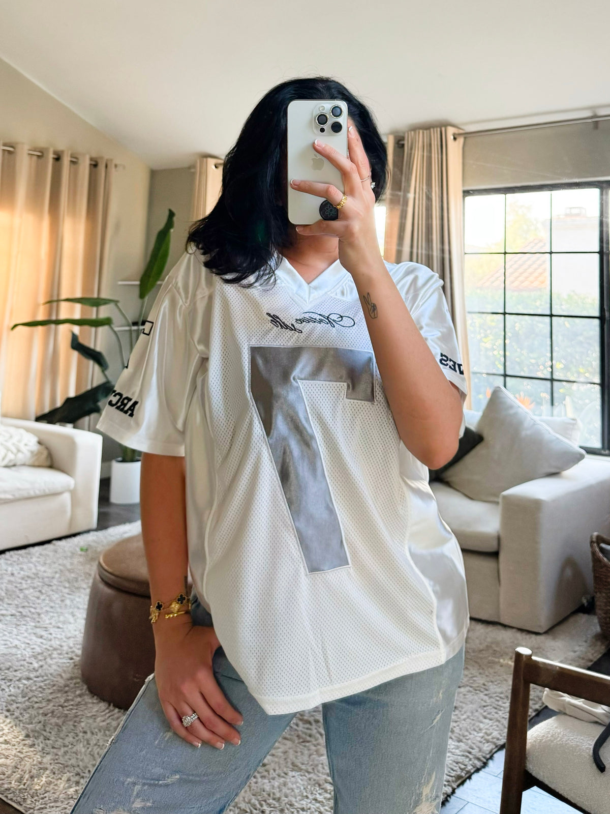 Sandra Oversized Jersey (White)