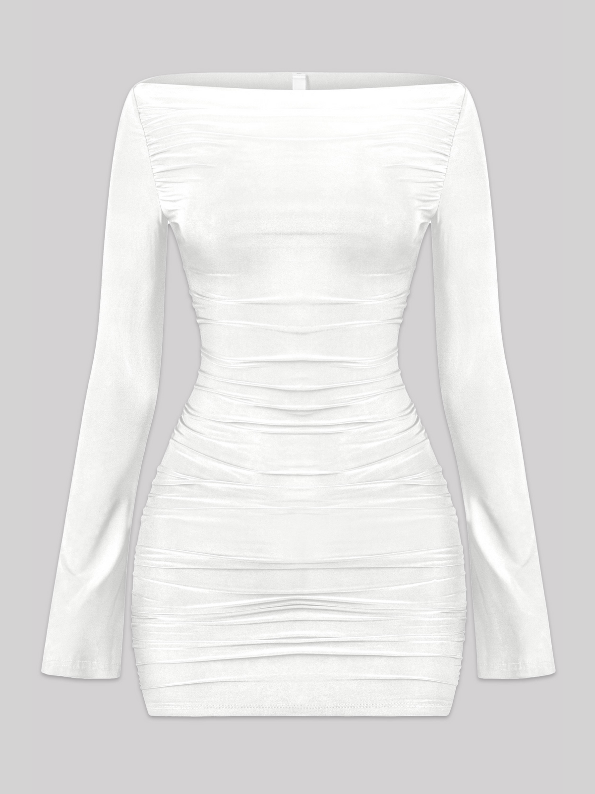 Nancy Long Sleeve Dress (Ivory)