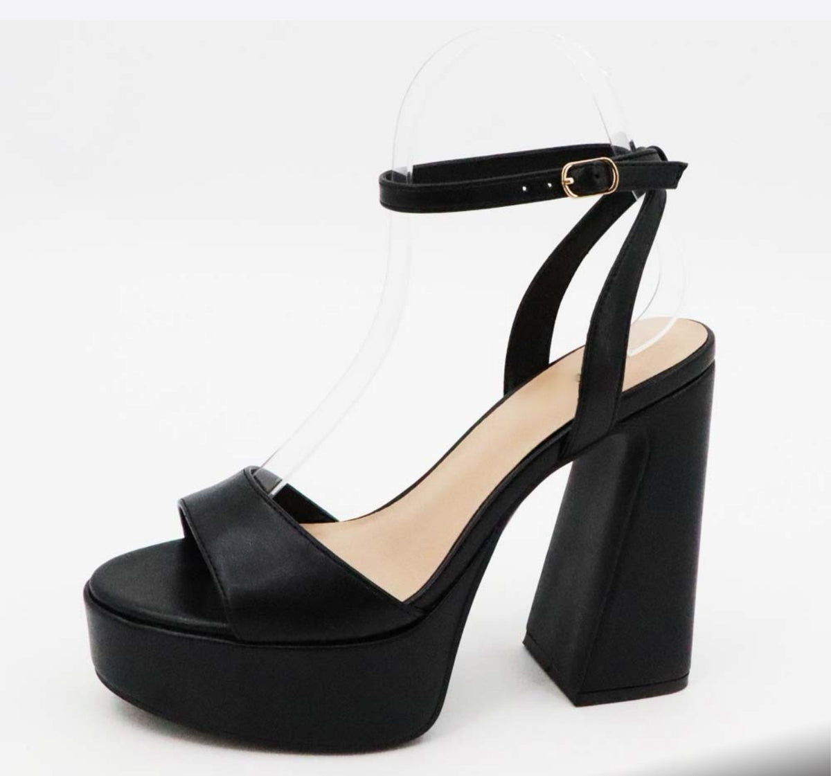 Amy Platform Heels (Black)