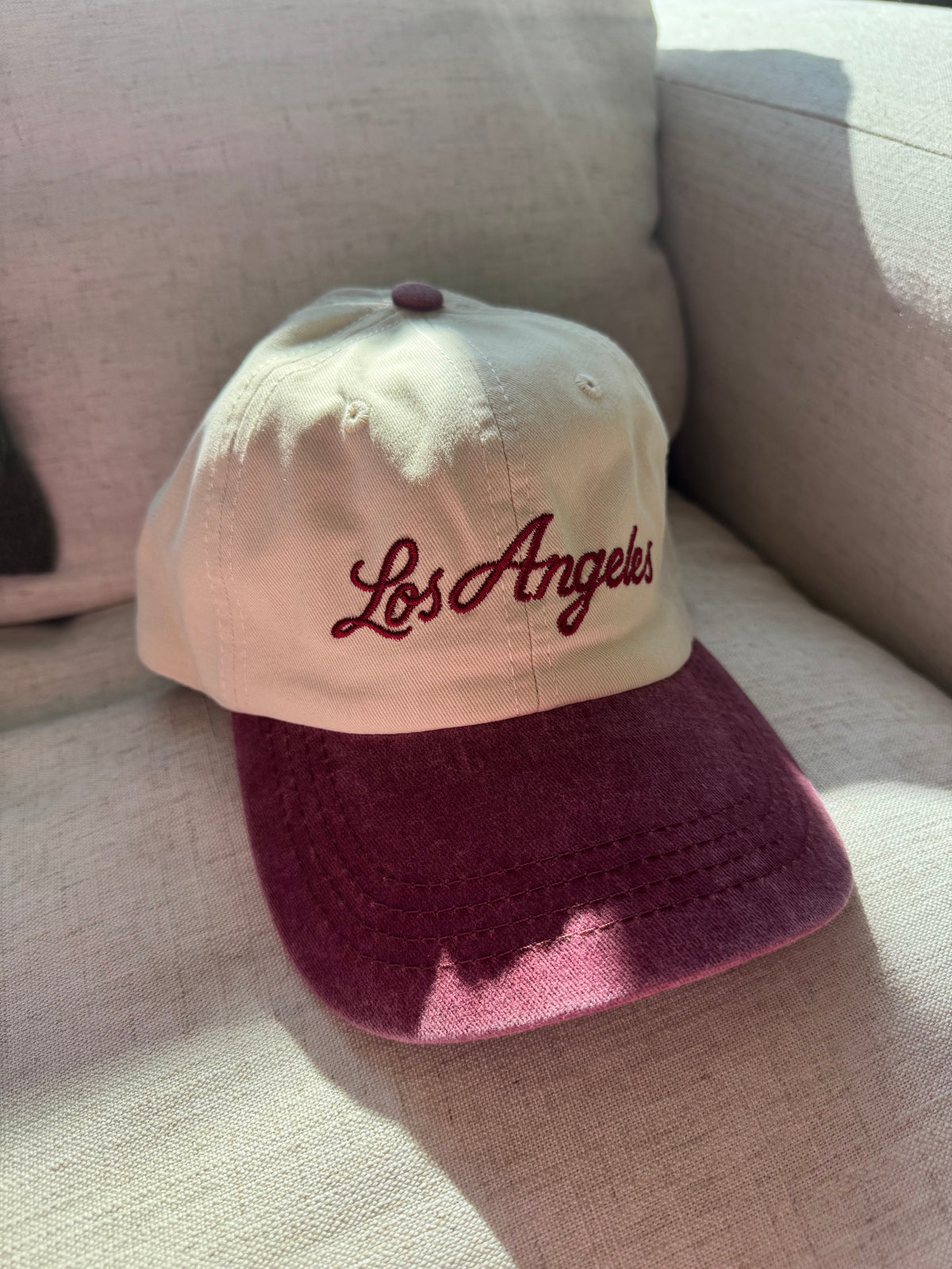 Los Angeles Hat (Burgundy)