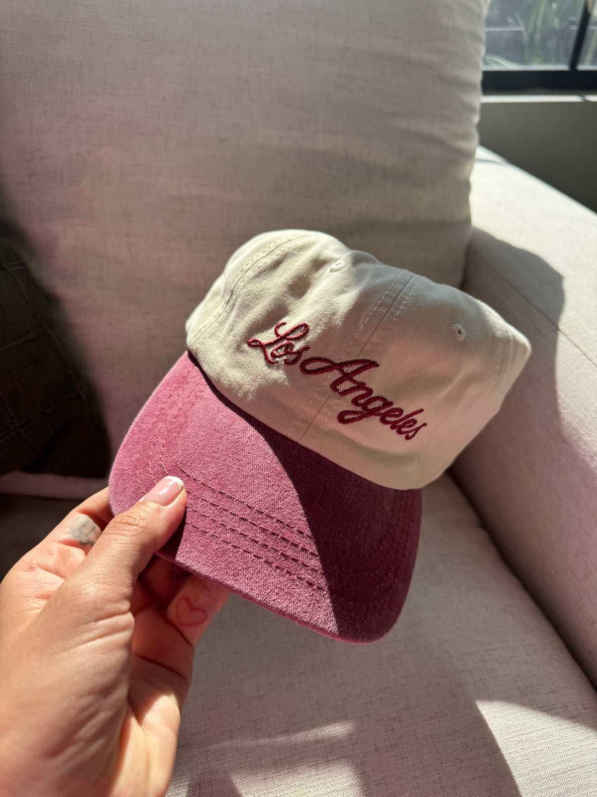 Los Angeles Hat (Burgundy)