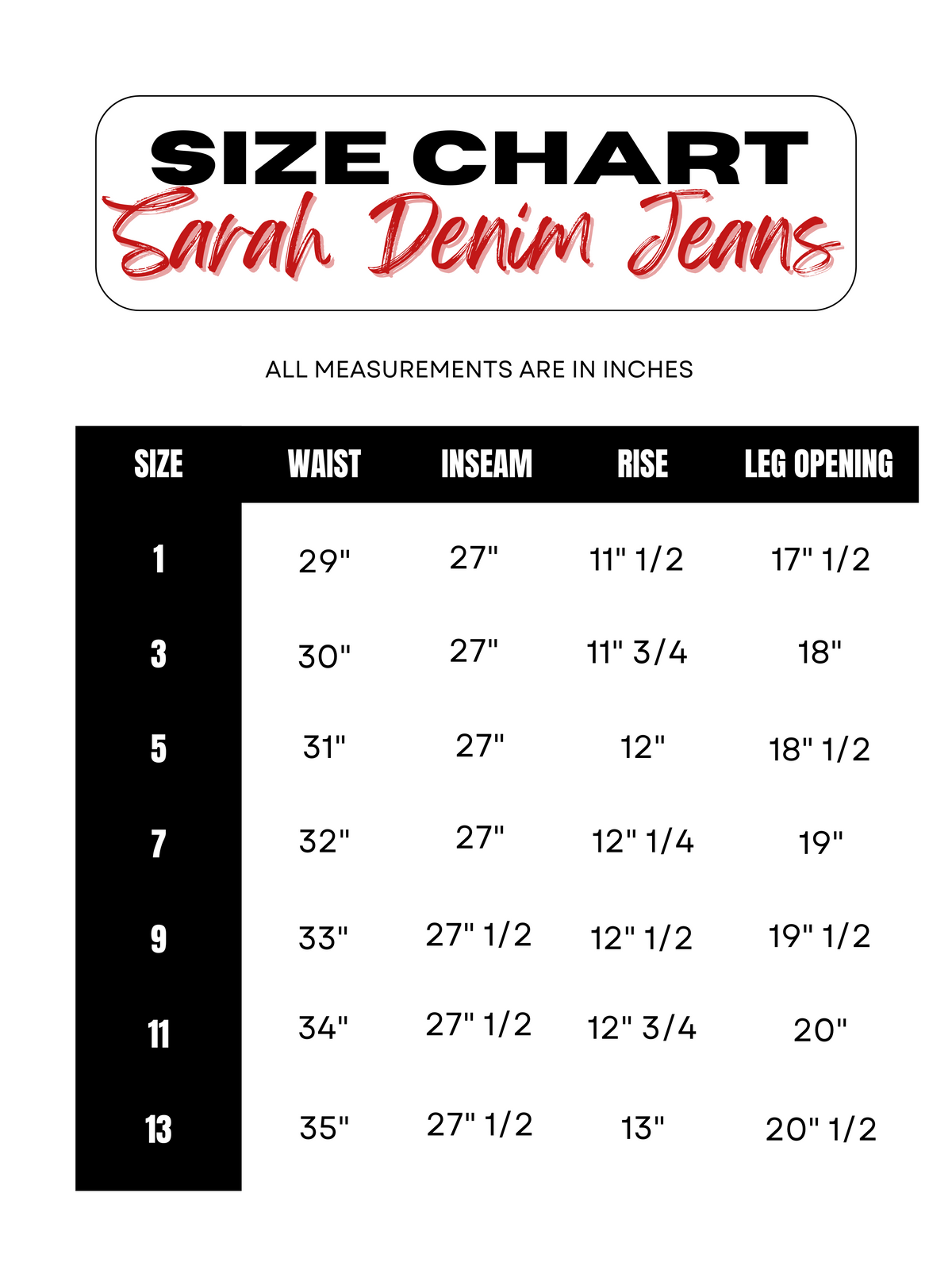 Sarah Denim Jeans (Light Denim)