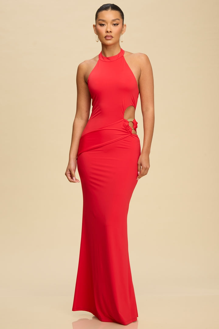 Vanna Maxi Dress (Red)