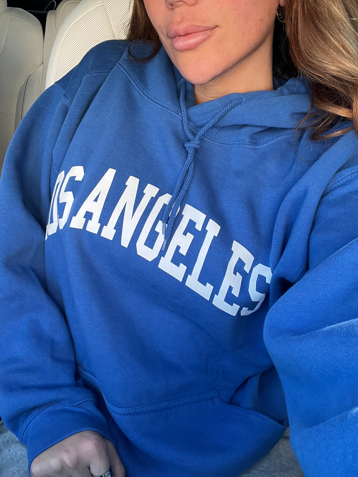 LA Hoodie Royal Blue Laura s Boutique Inc