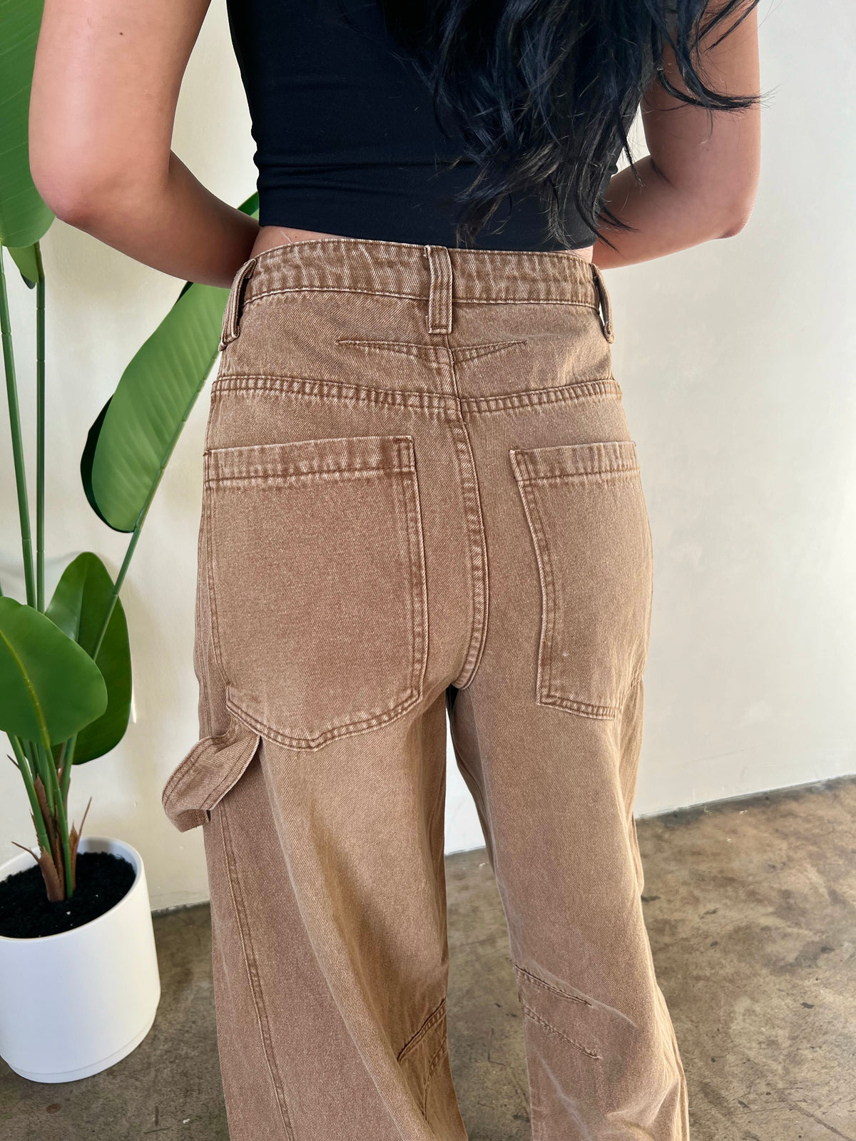 Vanessa Baggy Jeans (Brown)