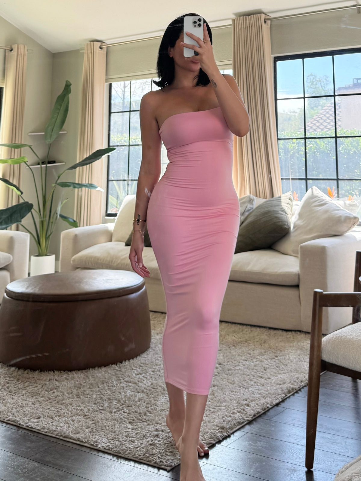 Violet Tube Dress (Pink)