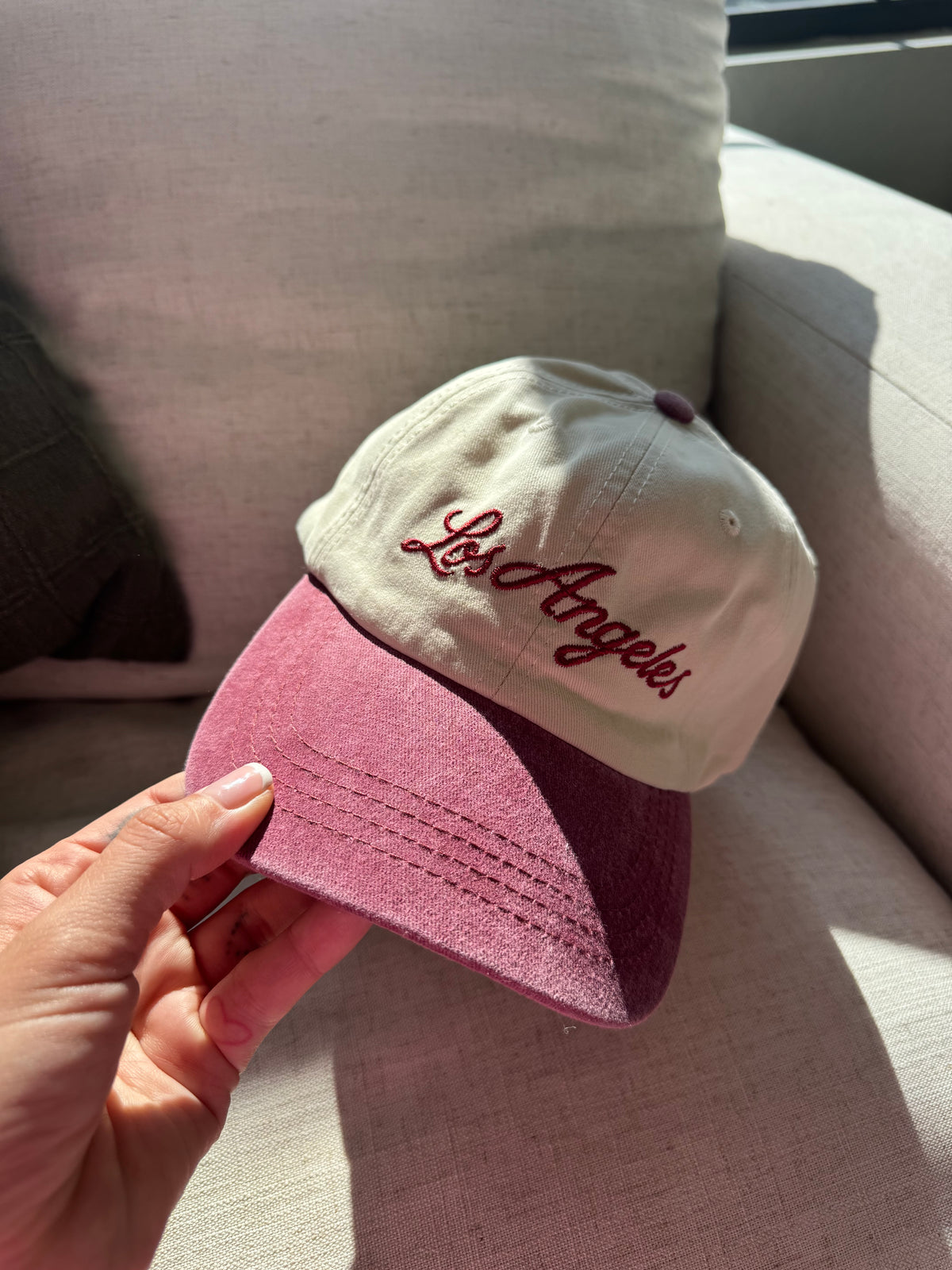 Los Angeles Hat (Burgundy)