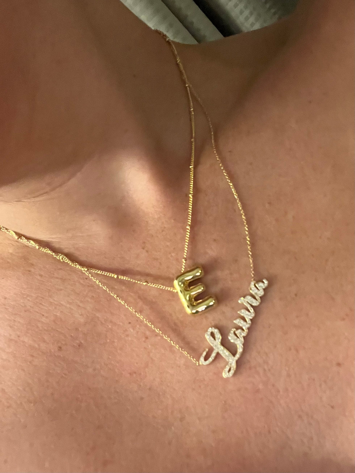 Amy Initial Necklace (Gold)