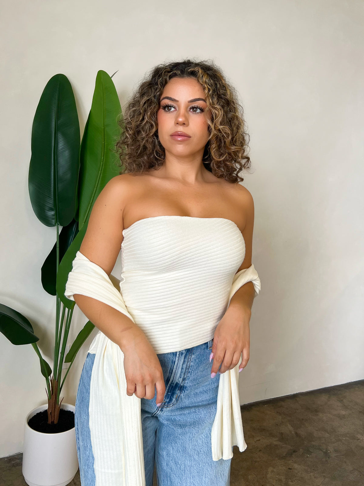 Vicky Tube Top (Ivory)