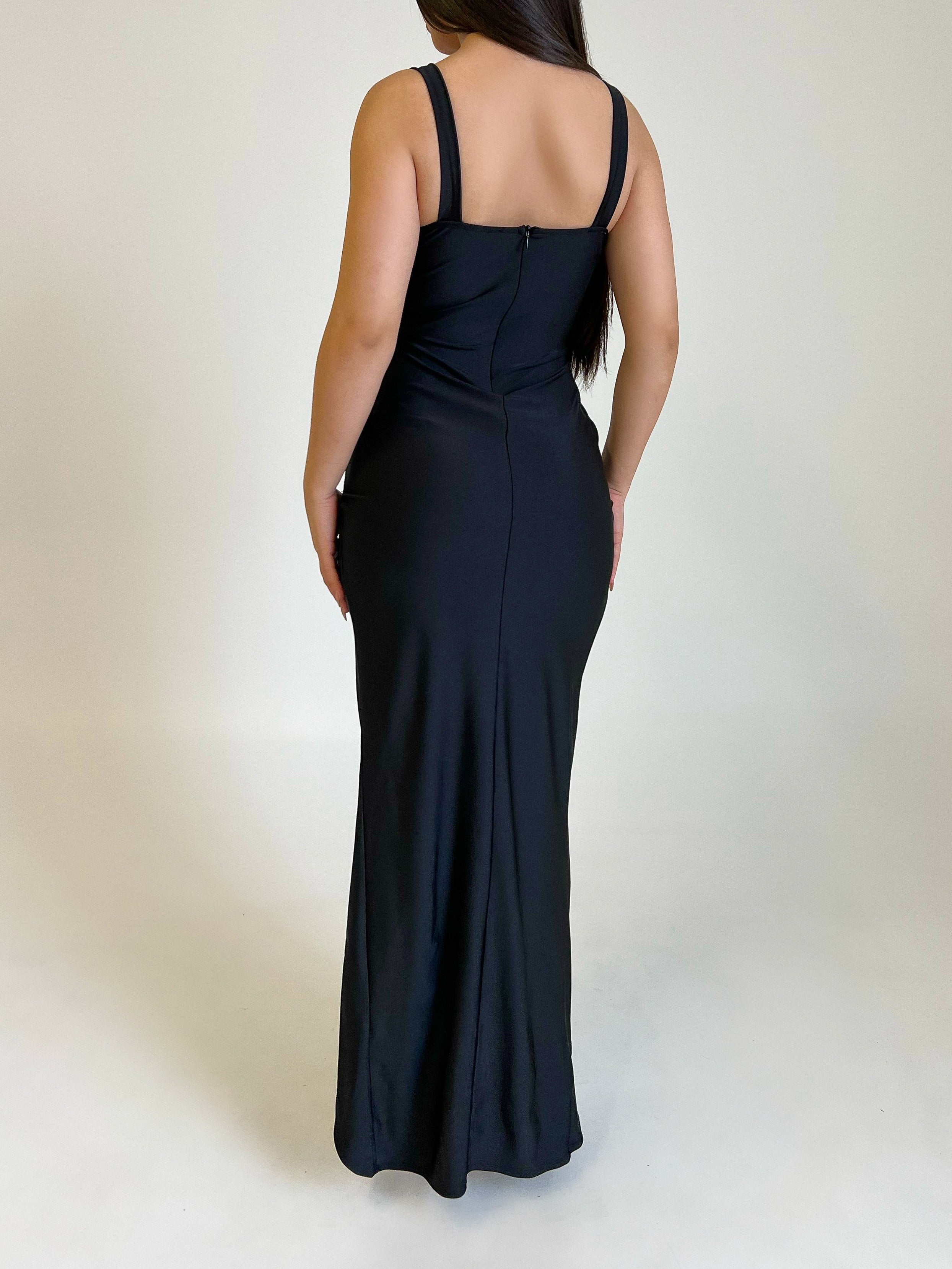 Rylie Long Dress (Black) Small