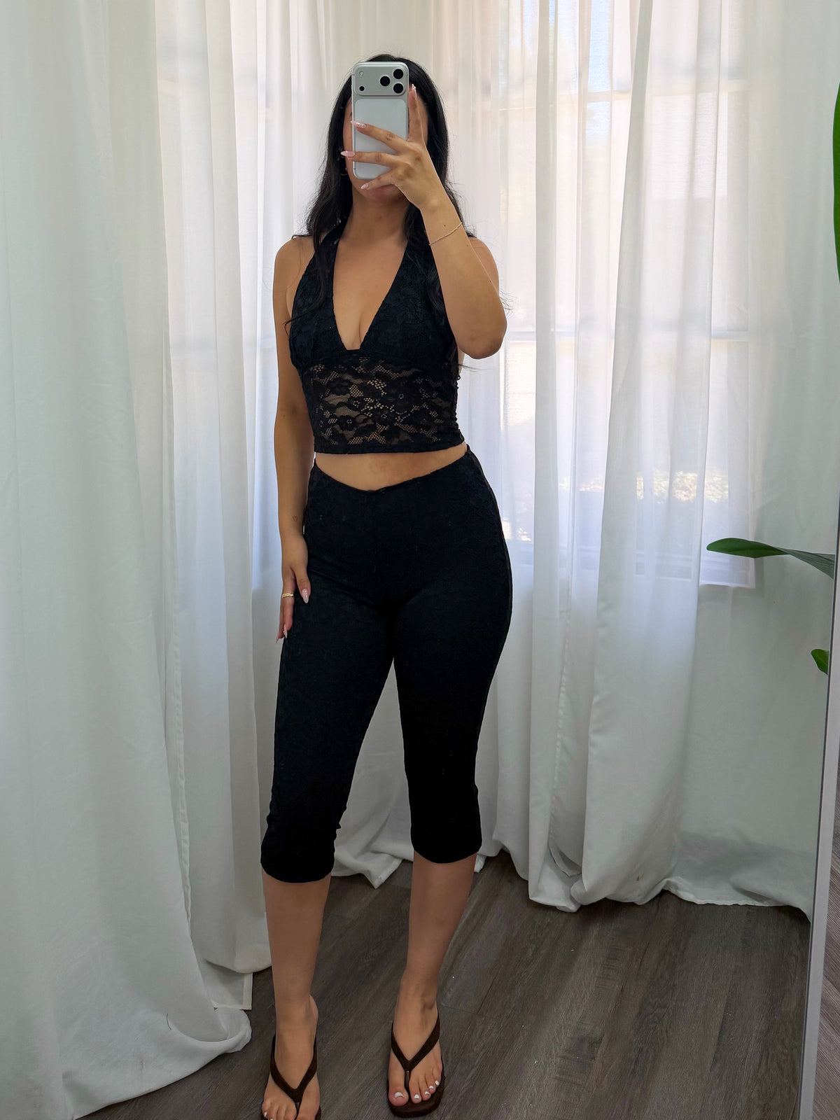 Isabel Lace 2 Piece (Black)