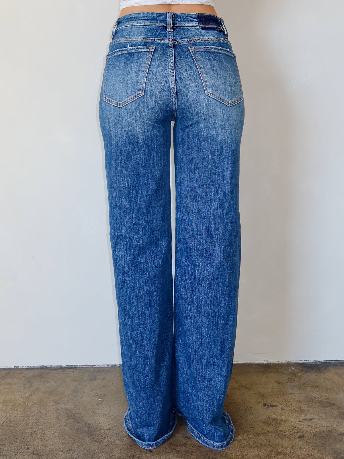 Marina Mid Rise Jeans (Medium Denim)