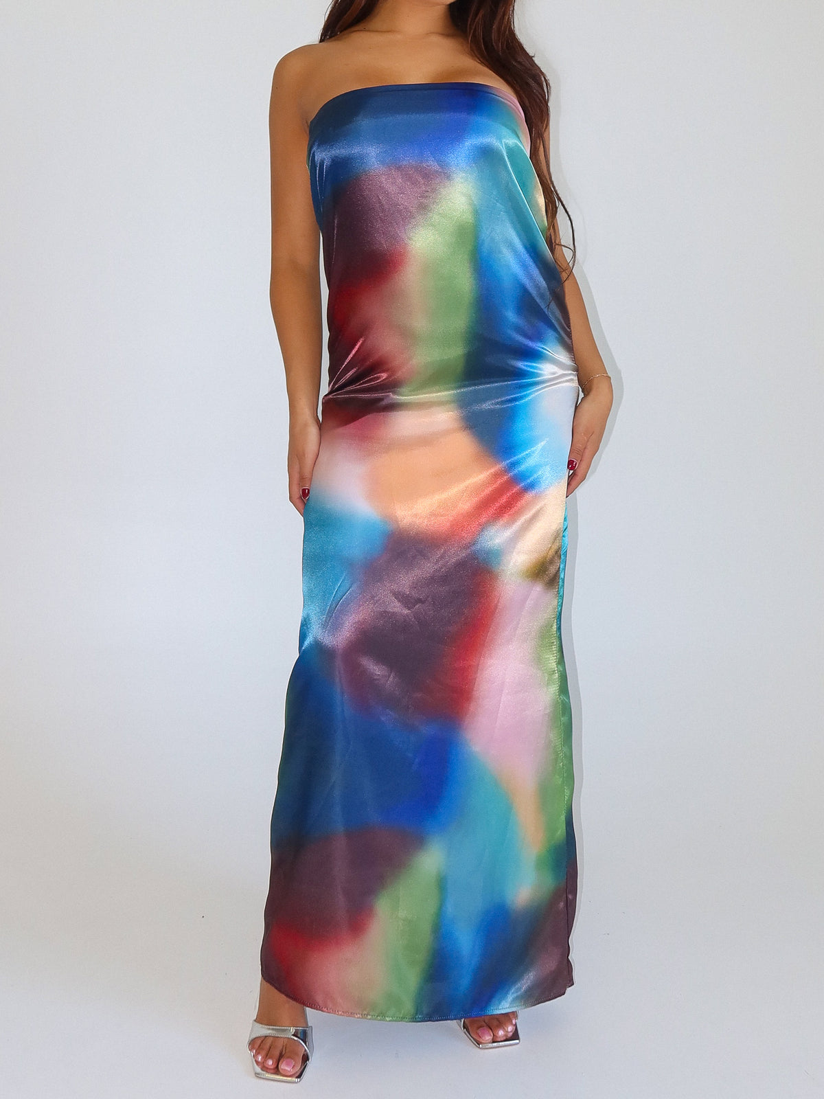 Emily Tie Dye Tube Dress (Multi)