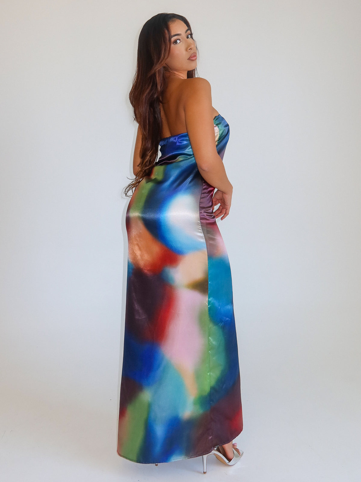 Emily Tie Dye Tube Dress (Multi)