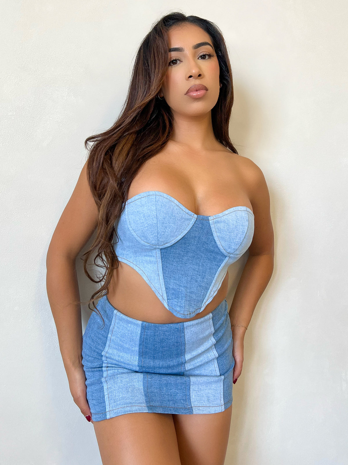 Marlene Denim 2 Piece (Denim)
