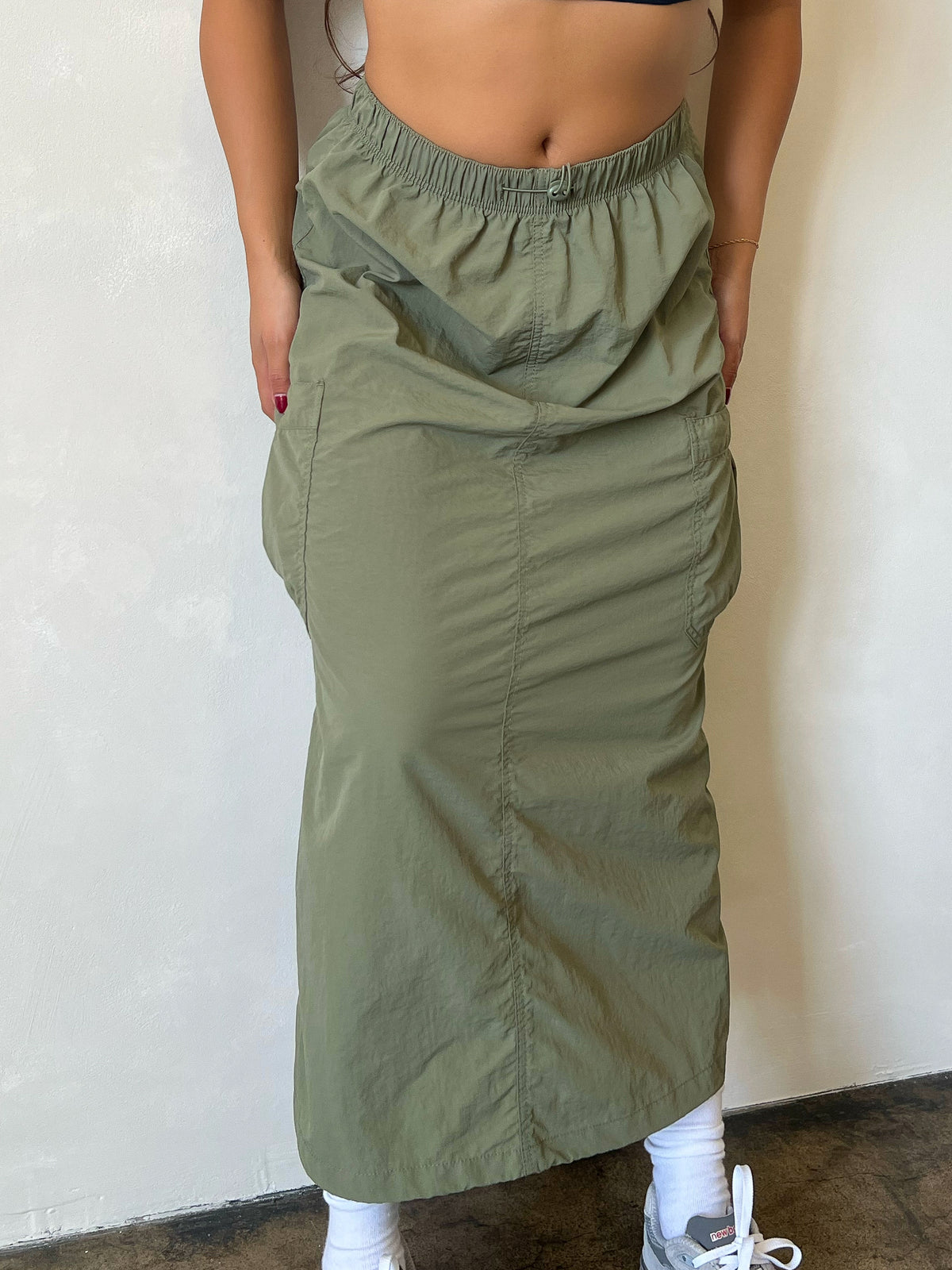 Emi Cargo Skirt (Olive)