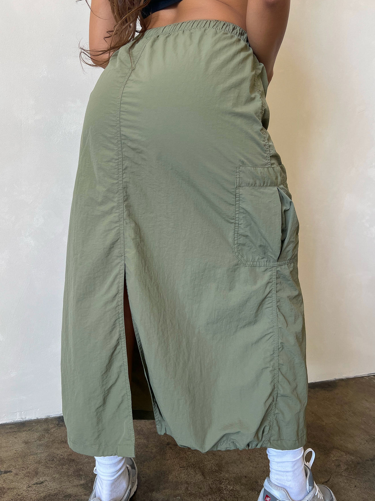 Emi Cargo Skirt (Olive)