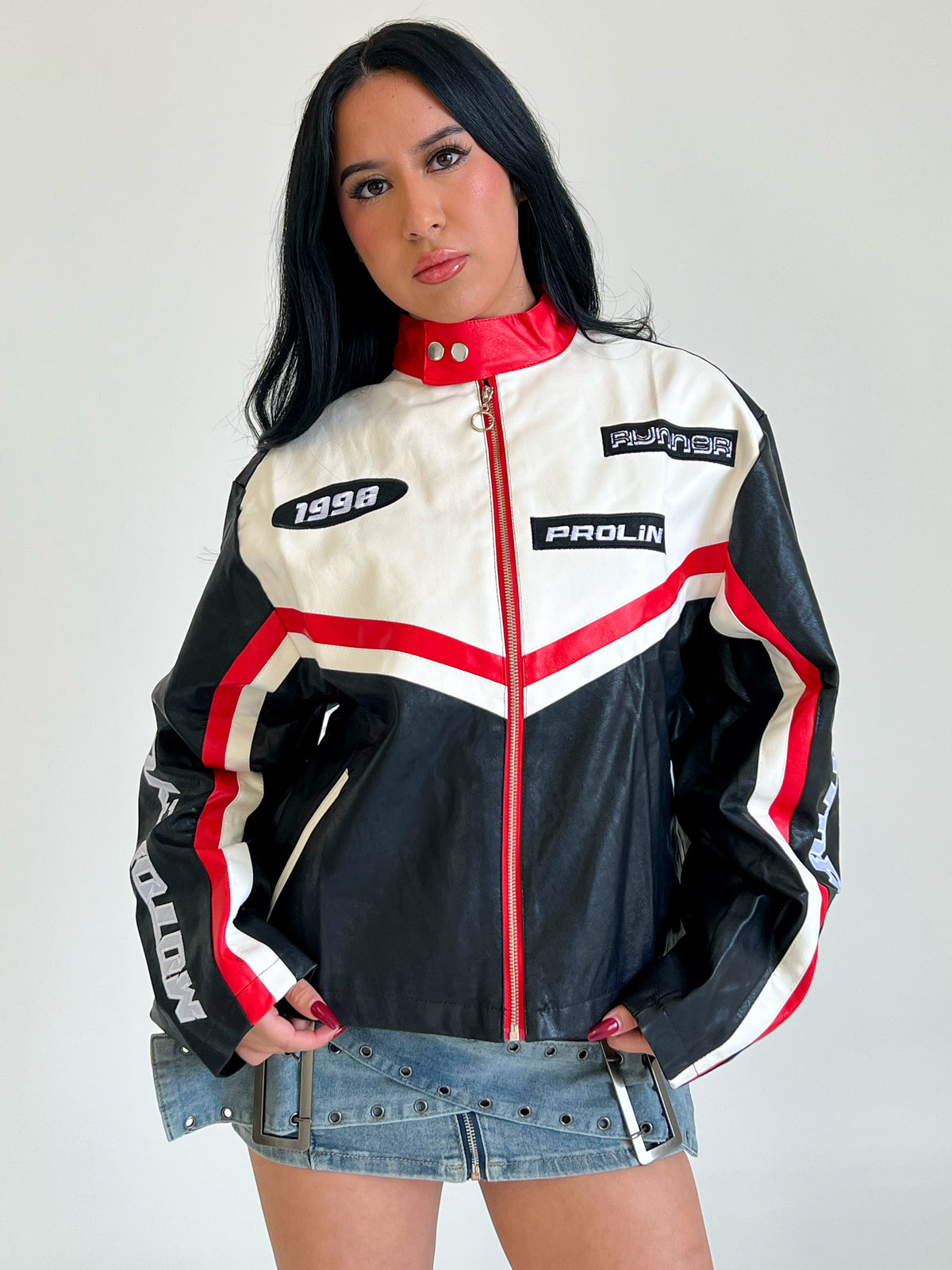 Sabrina Motor Jacket (Red)