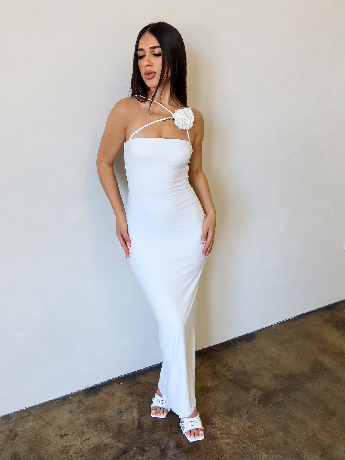 Alejandra Maxi Dress (White)