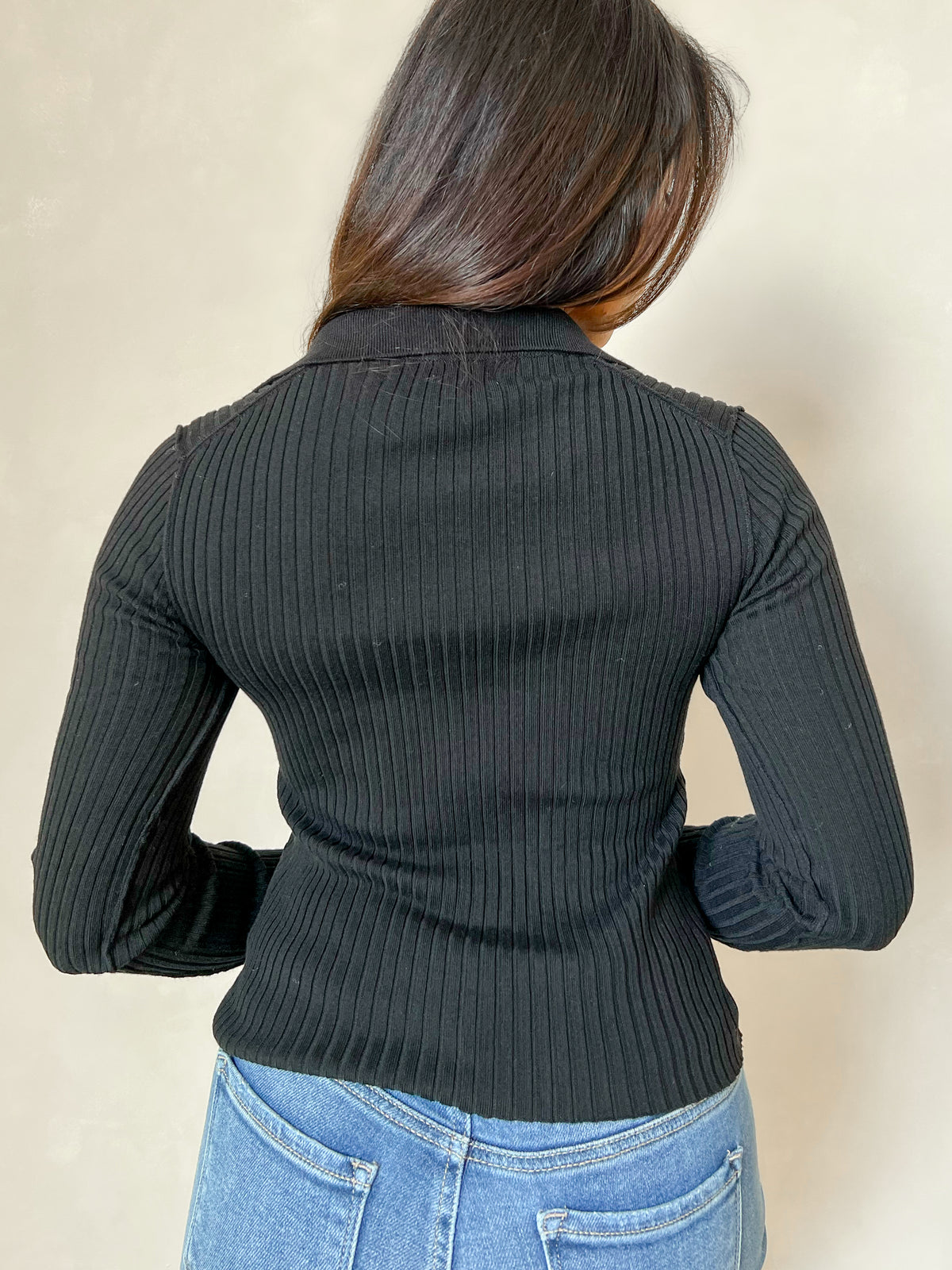 Alexandra Knit Long Sleeve (Black)