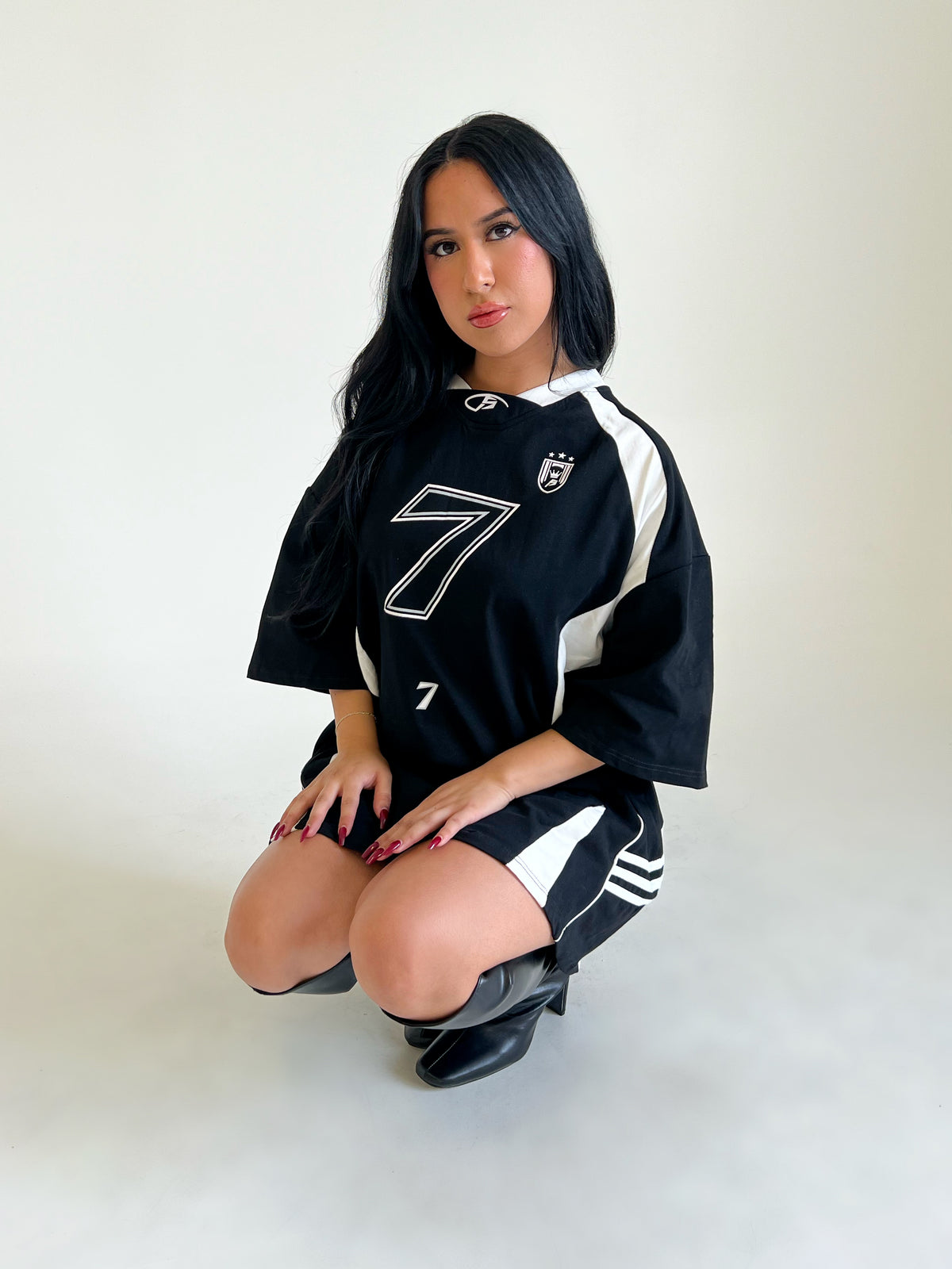 Samantha Oversized Jersey (Black)