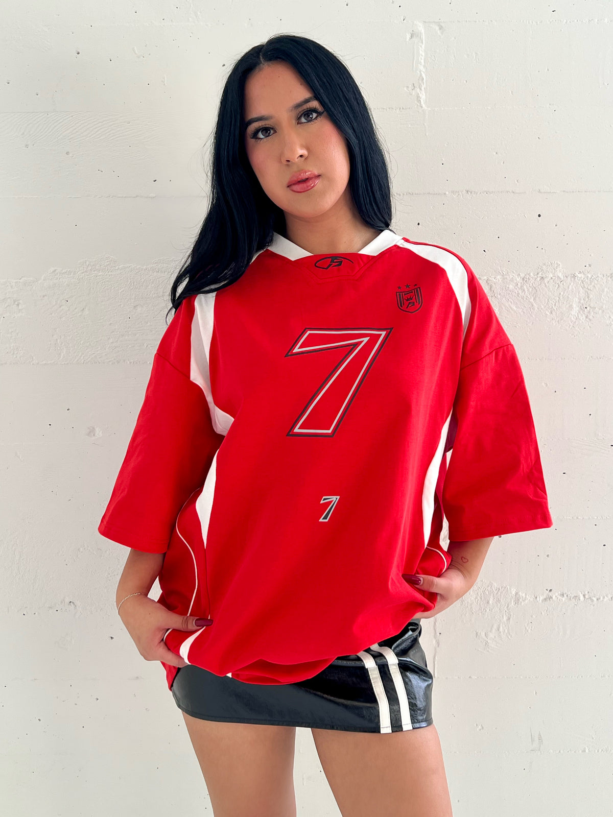 Samantha Oversized Jersey (Red)