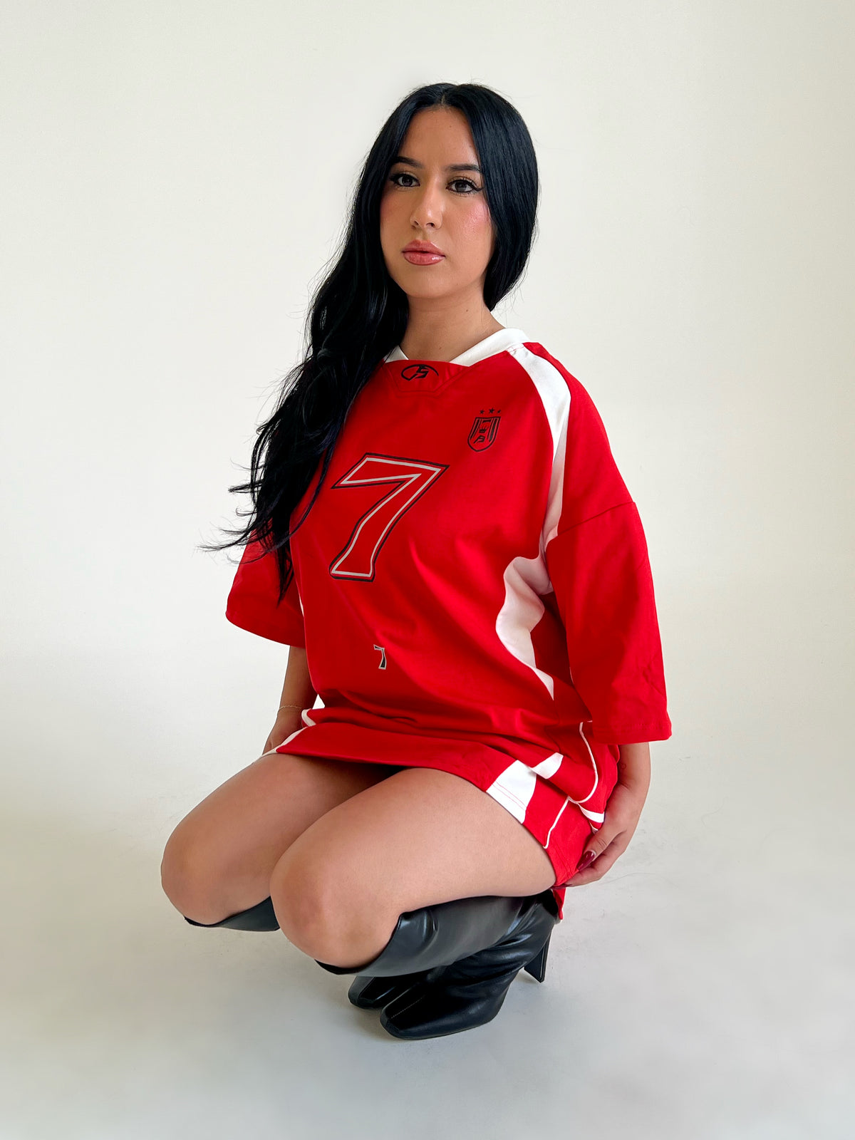 Samantha Oversized Jersey (Red)