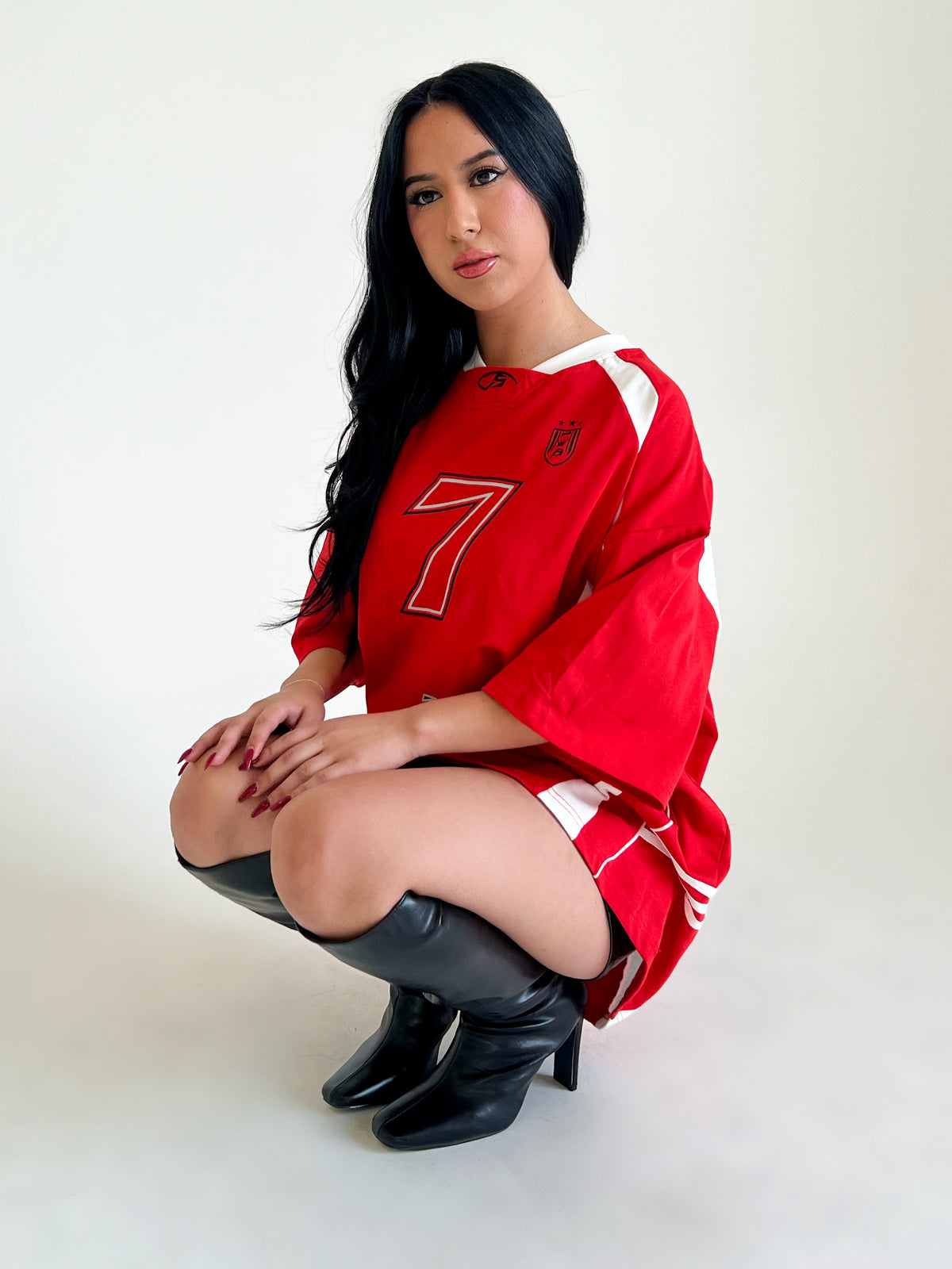 Samantha Oversized Jersey (Red)