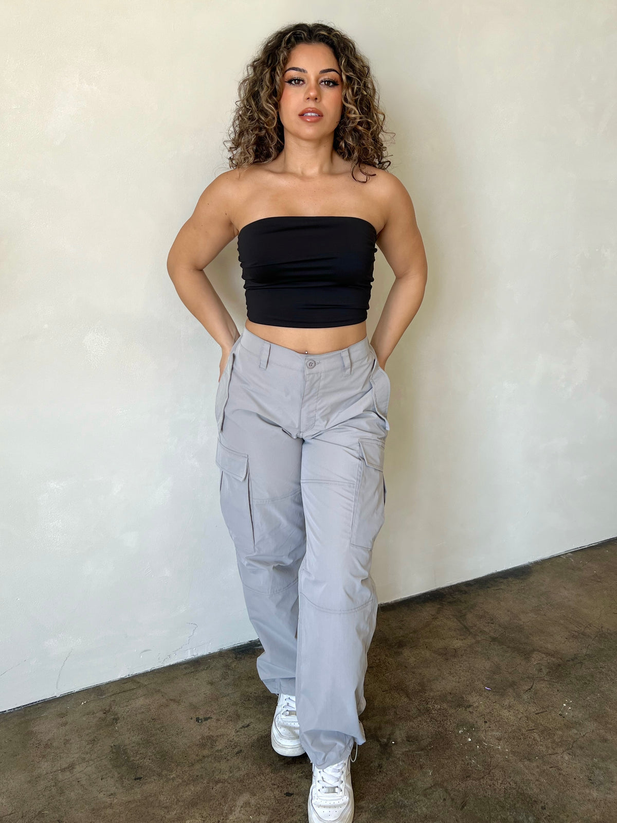 Paige Cargo Pants (Grey)