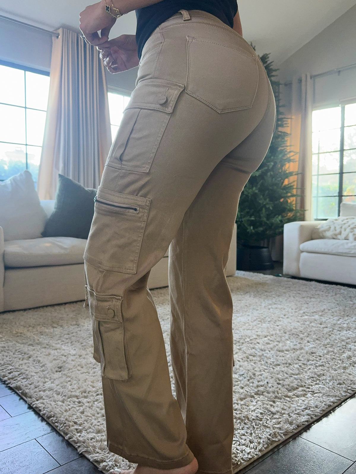 Connie Cargo Pants (Khaki)