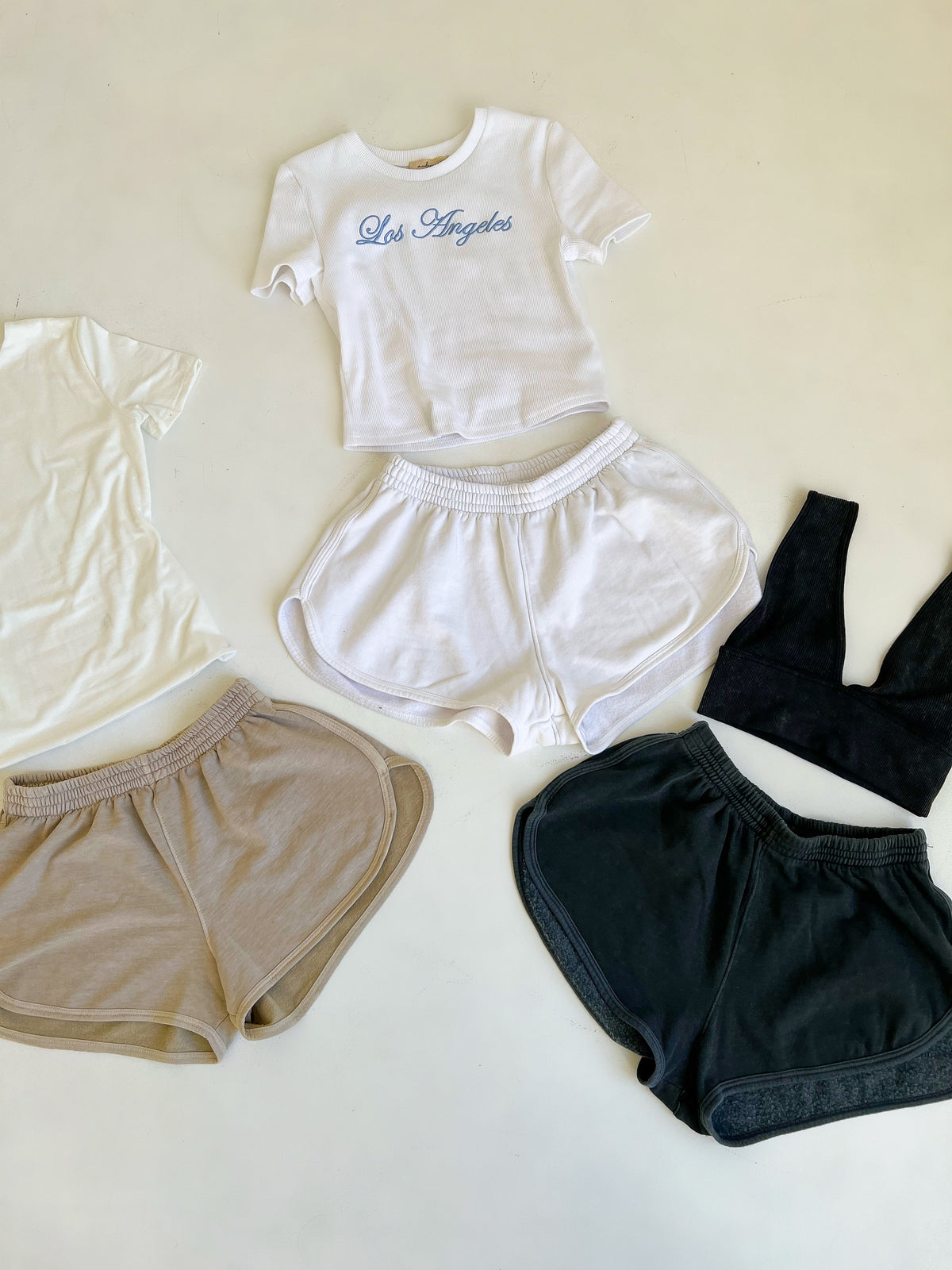 Alexa Sweat Shorts (White)