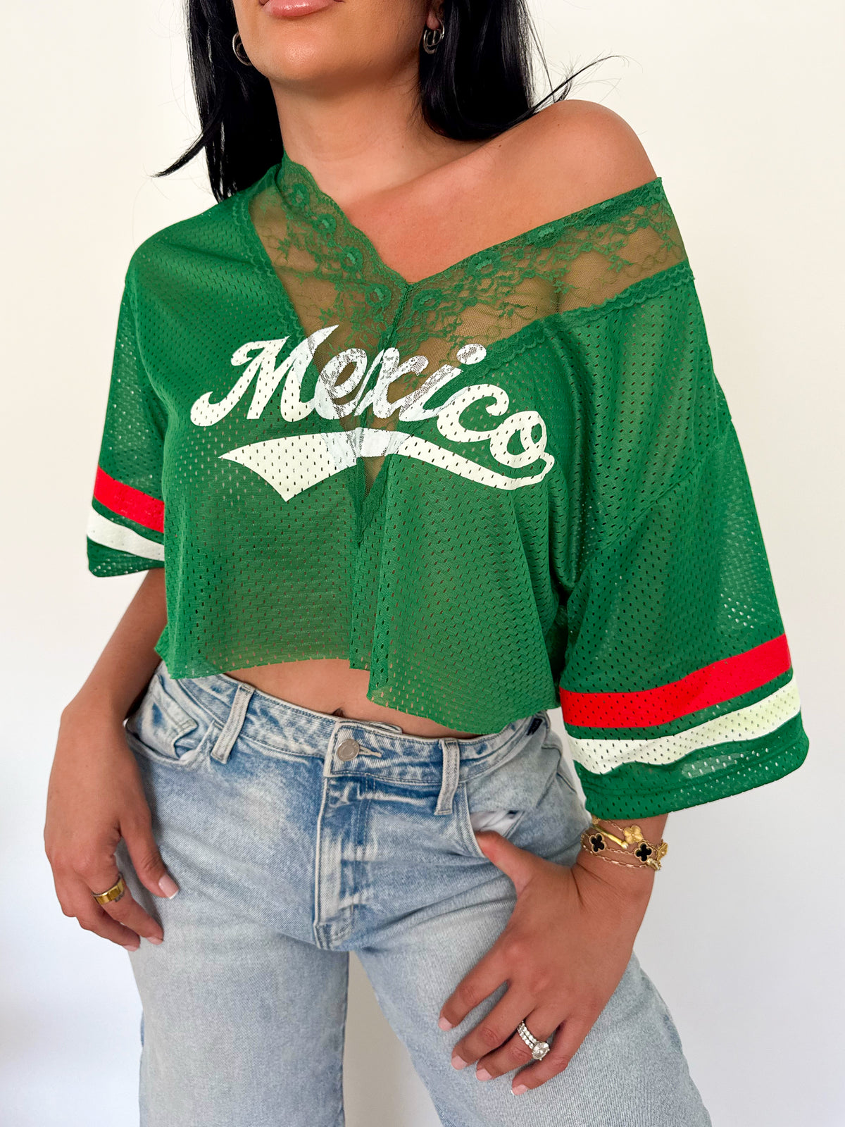 Mexico Lace Jersey (Green)