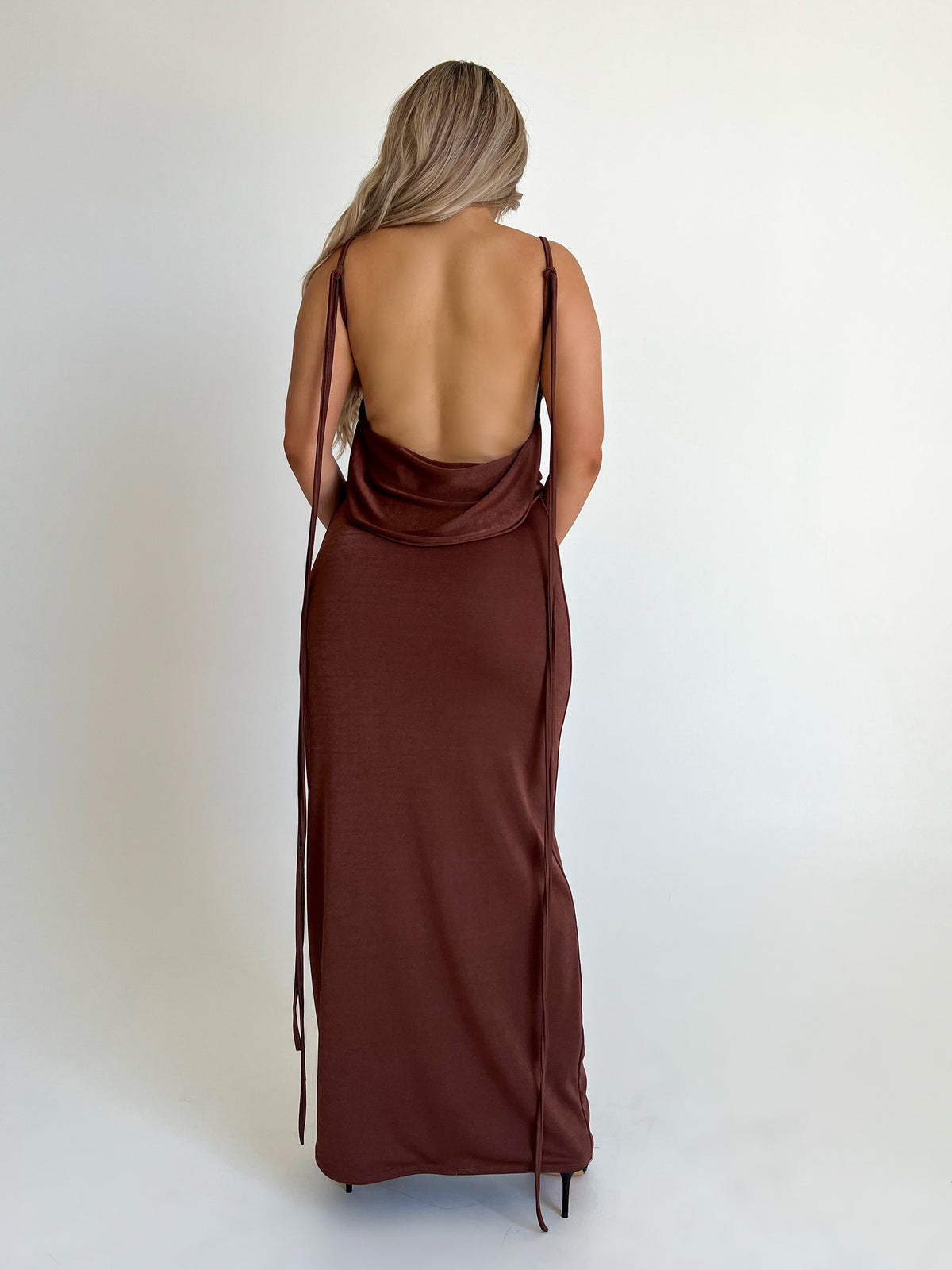 Josie Maxi Dress (Brown)