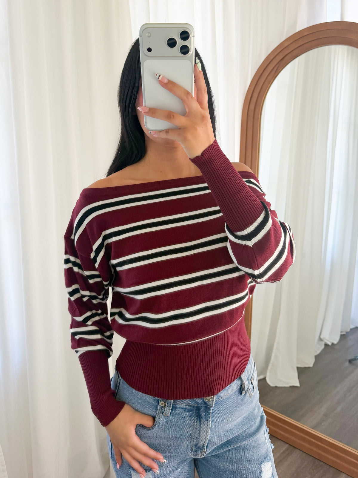 Chloe Sweater (Burgundy)