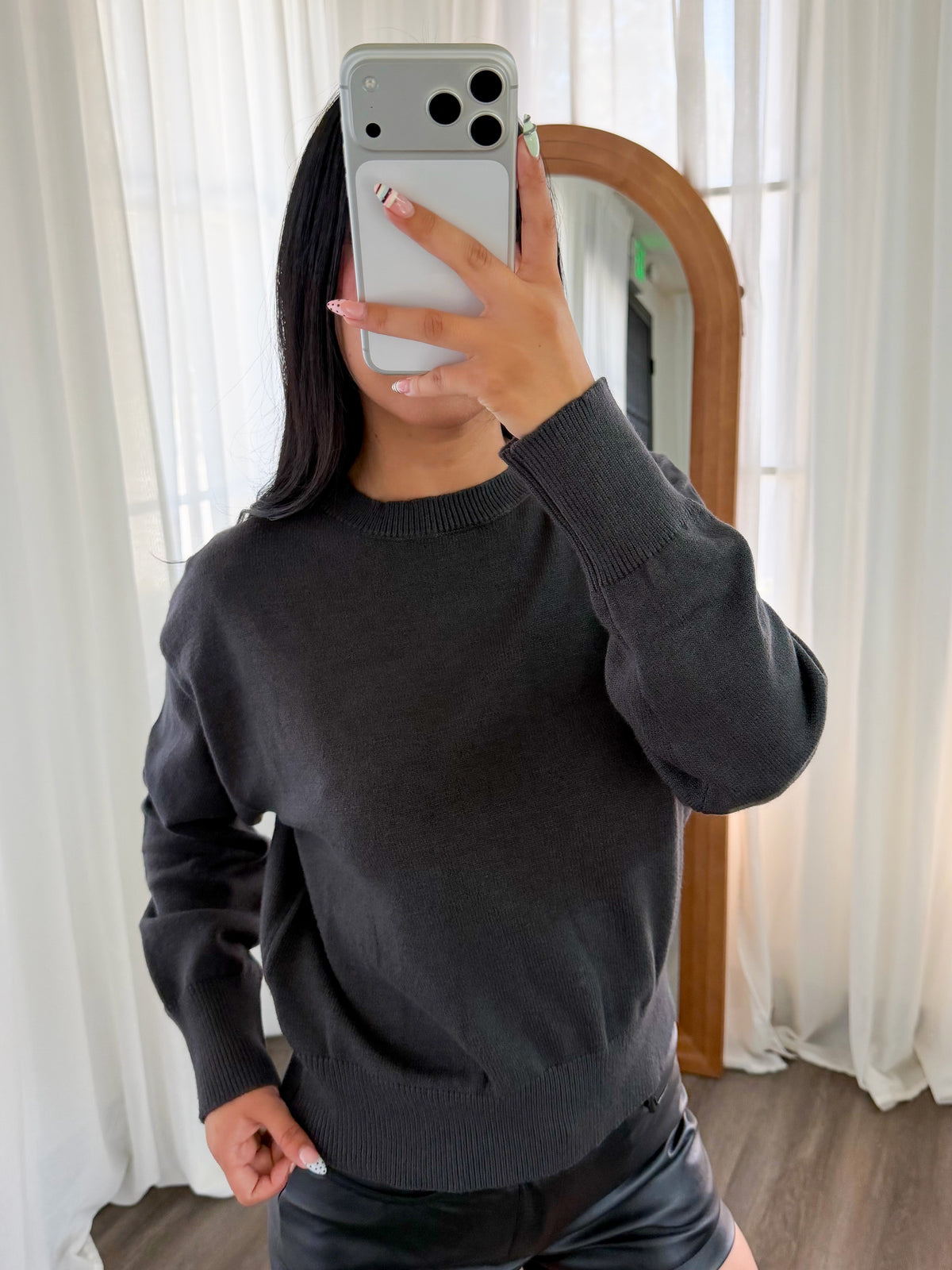 Jenny Sweater (Charcoal)