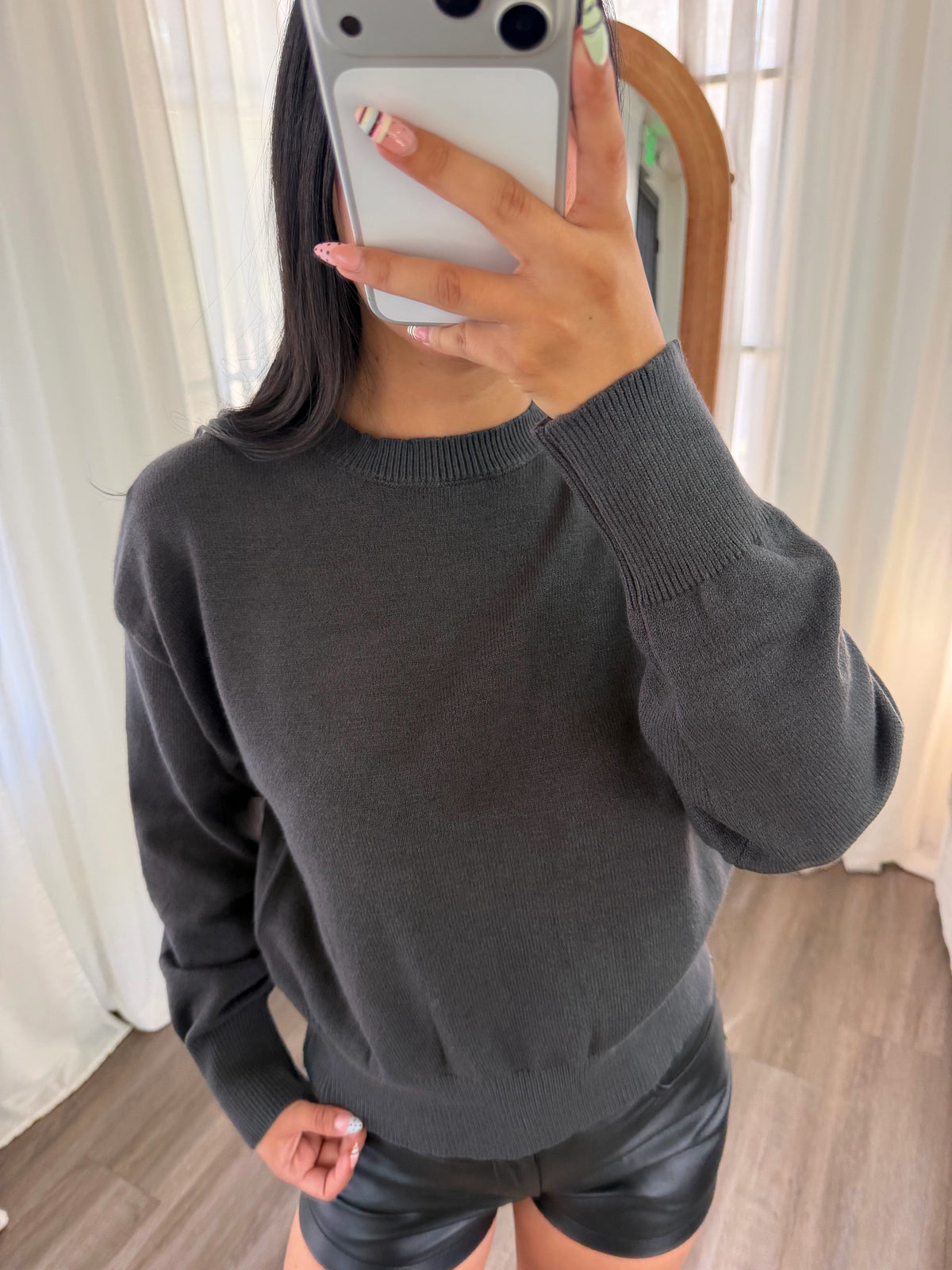 Jenny Sweater (Charcoal)