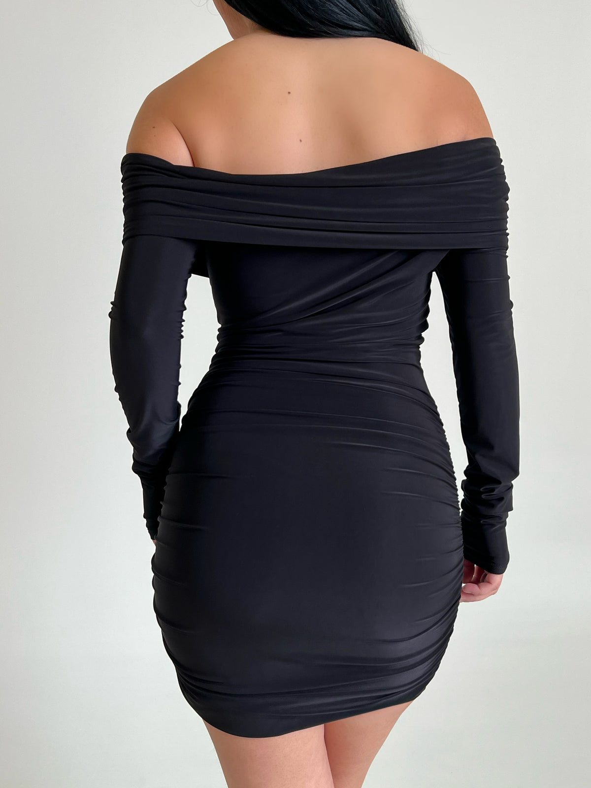 Andrea Off the Shoulder Dress (Black)