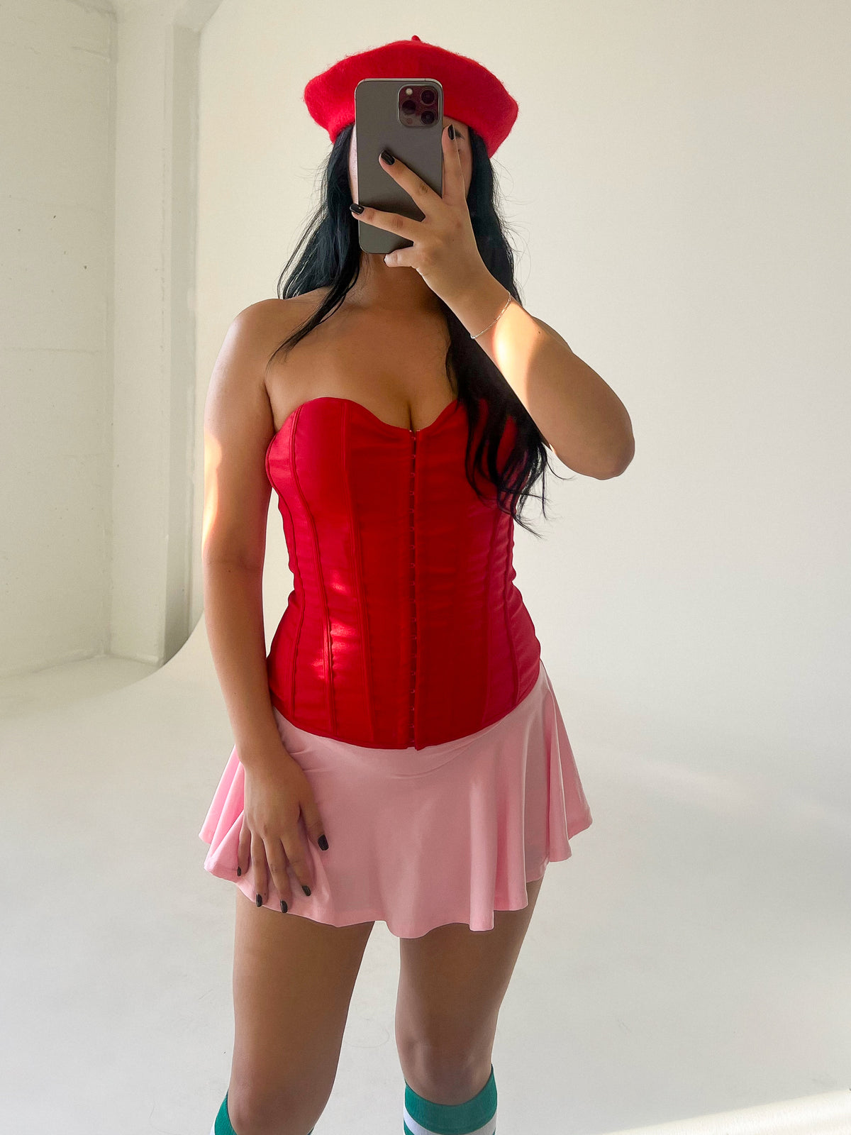 Cynthia Corset Top (Red)