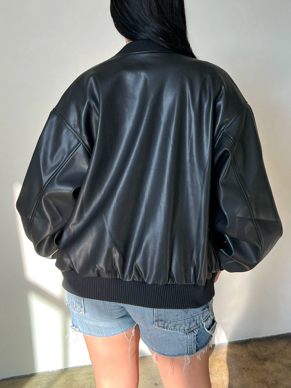 Paulina Leather Jacket (Black)