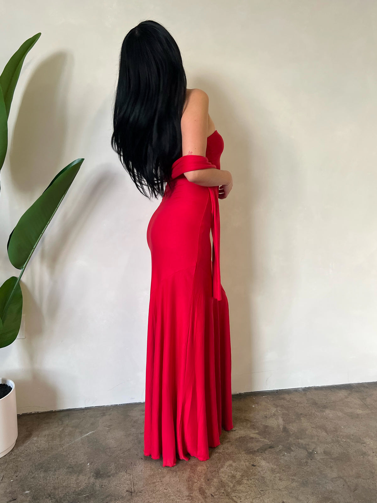 Angie Maxi Dress (Red)