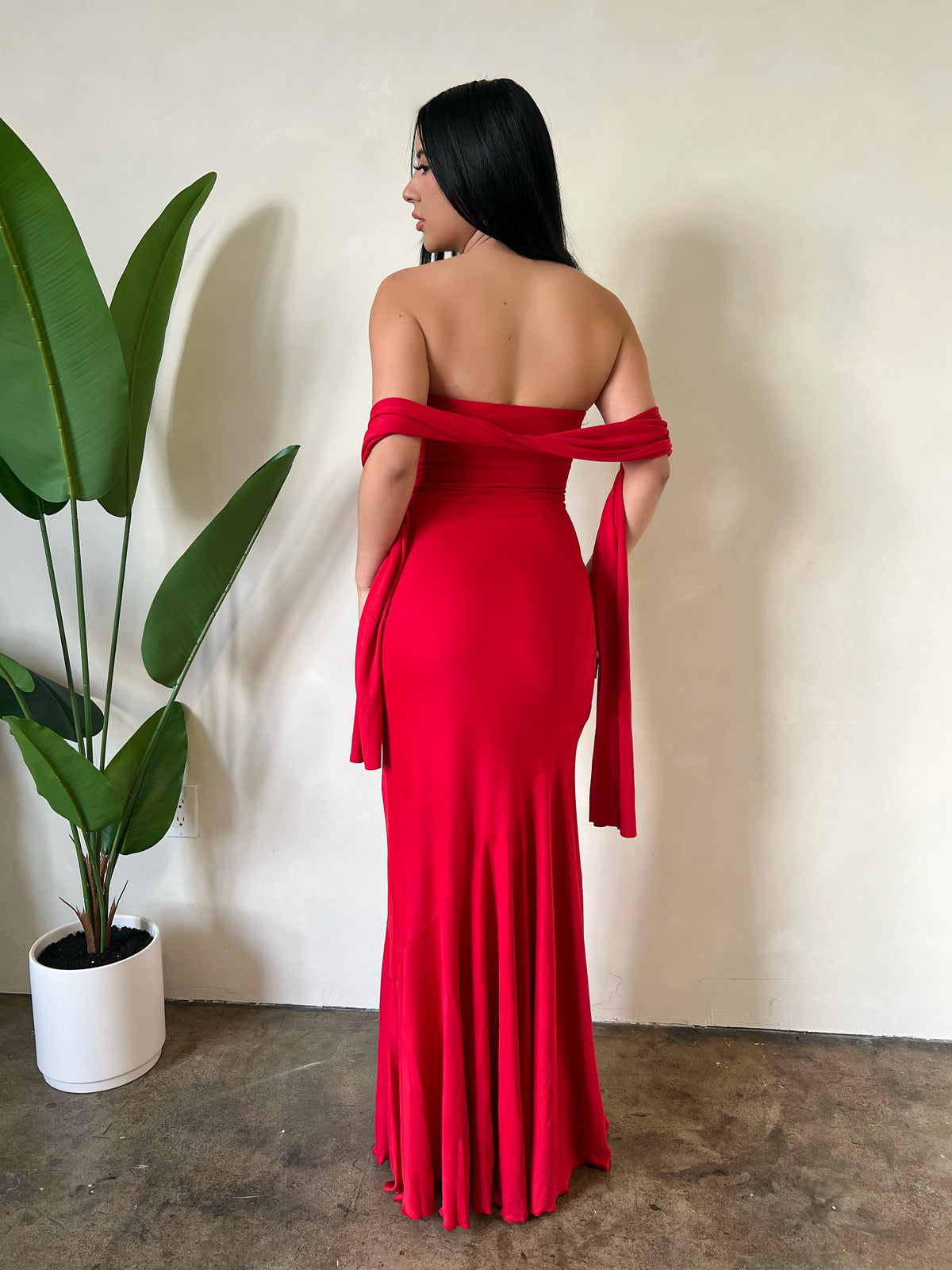 Angie Maxi Dress (Red)