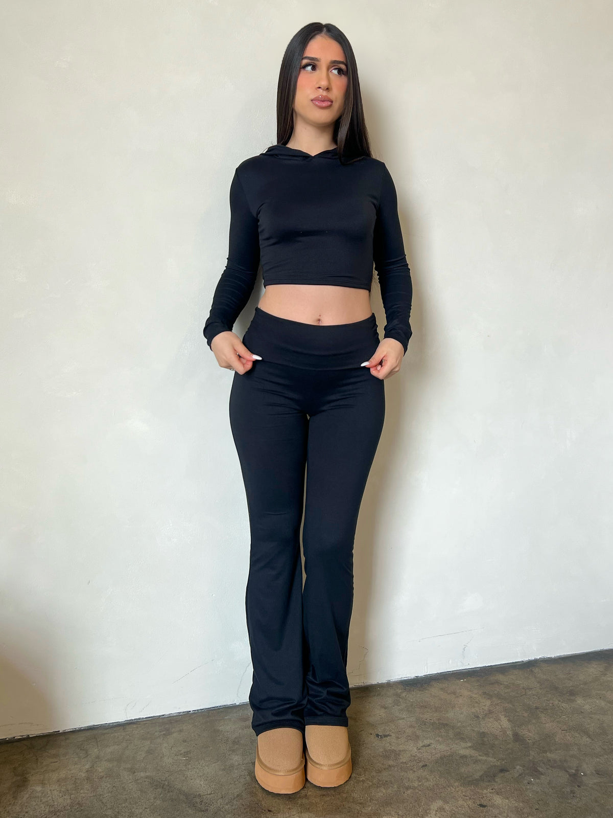 Michelle Hoodie 2 Piece (Black)