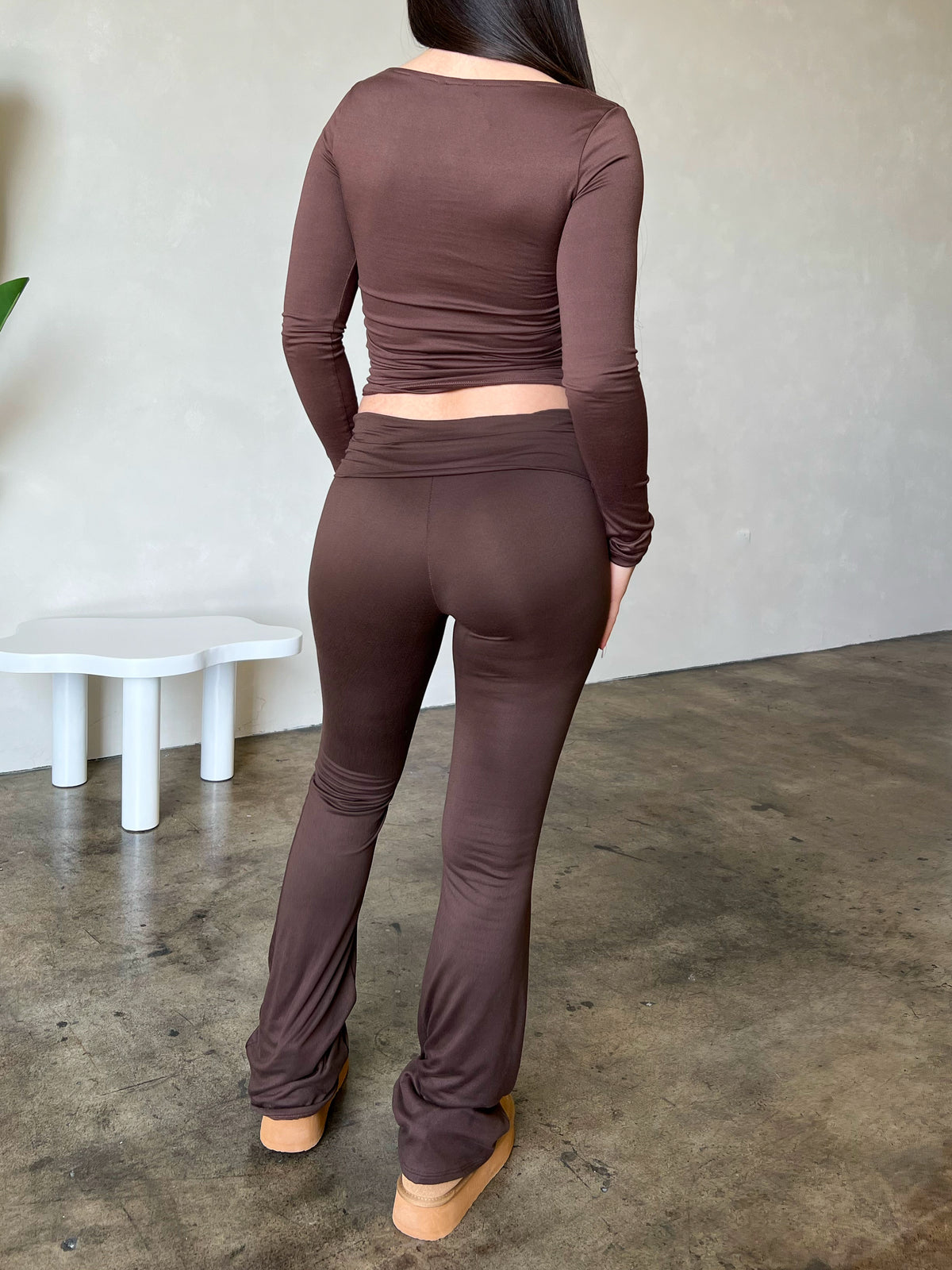 Larissa Flare Pants (Brown)