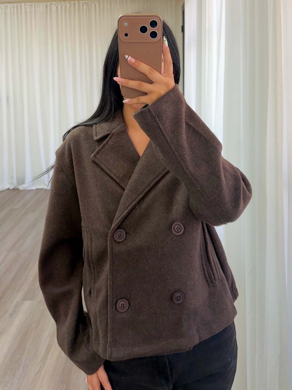 Emilia Coat (Chocolate)