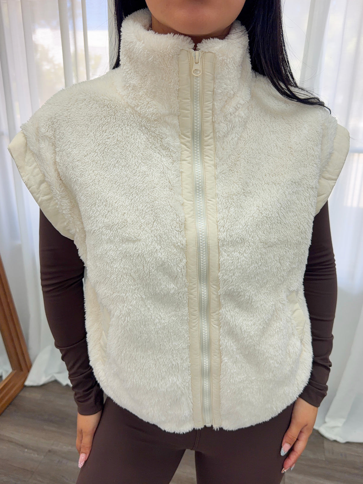 Destiny Fur Vest (Cream)